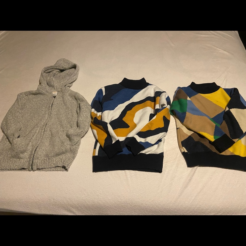Three boys sweaters